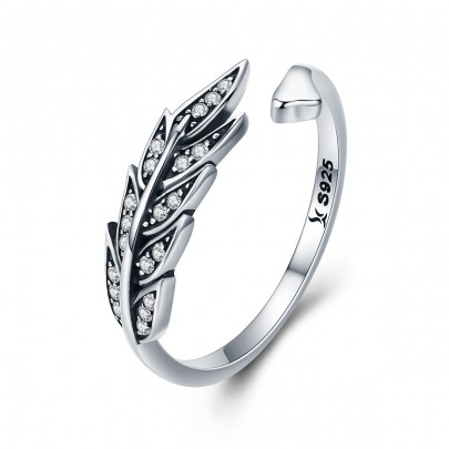 Pachet promo diverse bijuterii din argint cercei + inel silver leaf