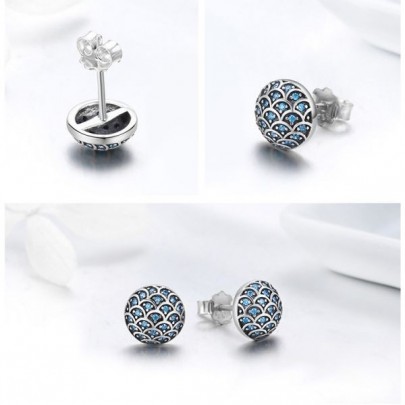 Pachet promo diverse bijuterii din argint cercei + inel + cercei blue stone