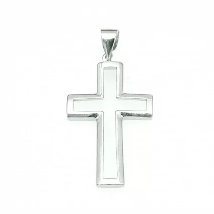Pandantiv din argint 925 simple shape cross