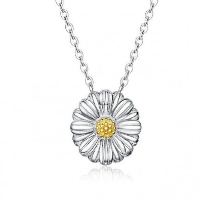 Pachet promo colier din argint daisy flower + sun flower