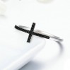 Inel fix din argint 925 black cross