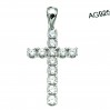 Pandantiv cruce din argint 925 cu cristale zirconiu